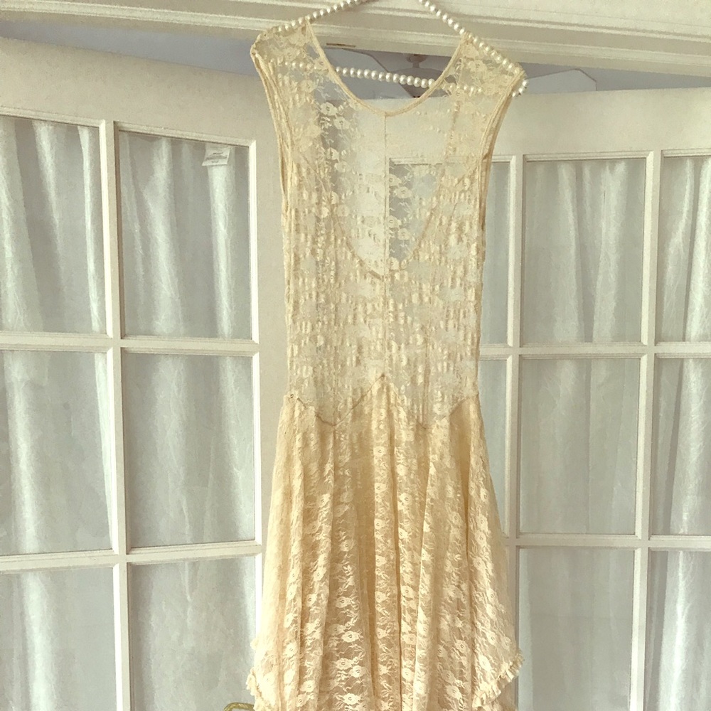 Cream lace dress